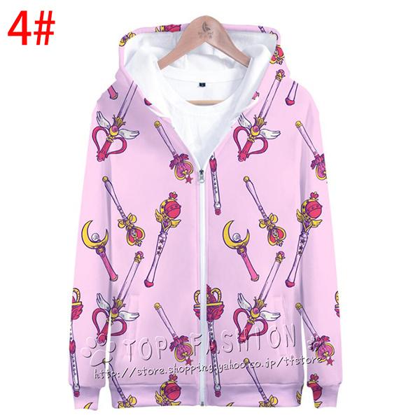 美少女戦士セーラームーン パーカー 子供 大人用 衣装 日常 裏起毛