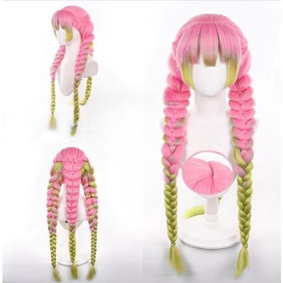 鬼滅の刃 風 甘露寺 蜜璃 かんろじ みつり コスプレ ウィッグ イベント