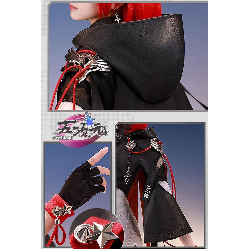 【アークナイツ】エクシア/コスプレ衣装+武器+ウィッグ フルセット【未着用品】 三分妄想 アークナイツ 新約エクシア コスプレ 衣装 ※ウィッグ 靴 追加