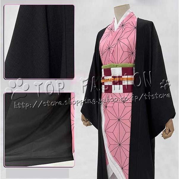鬼滅の刃風 コスプレ 竈門禰豆子 コスプレ衣装 ウィッグ 靴 道具