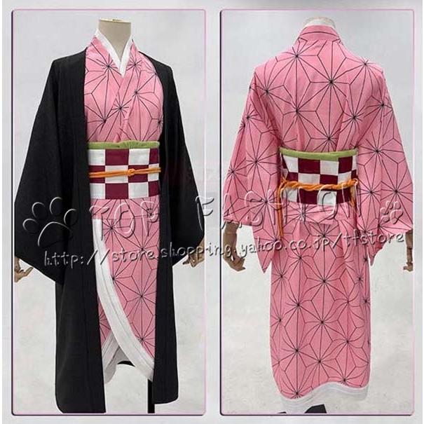 鬼滅の刃風 コスプレ 竈門禰豆子 コスプレ衣装 ウィッグ 靴 道具
