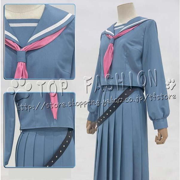 銀魂 3年Z組銀八先生 風 神楽 セーラー服 コスプレ衣装 ウィッグ