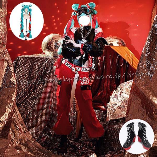 ボーカロイド ボカロ VOCALOID 風 初音ミク コスプレ衣装 ウィッグ 靴