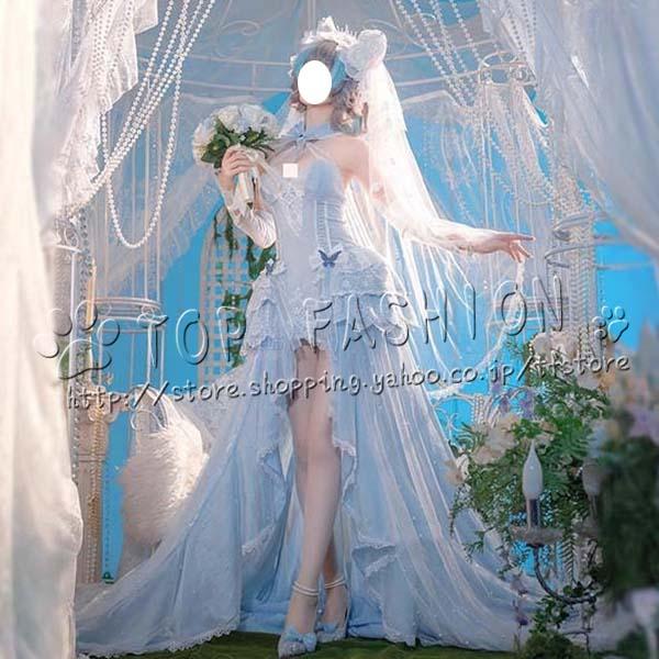 アズールレーン 風 チェシャー Cheshire コスプレ衣装 ウィッグ 靴 cosplay コスチューム ハロウィン クリスマス_1