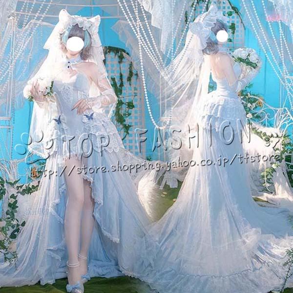 アズールレーン 風 チェシャー Cheshire コスプレ衣装 ウィッグ 靴 cosplay コスチューム ハロウィン クリスマス_2