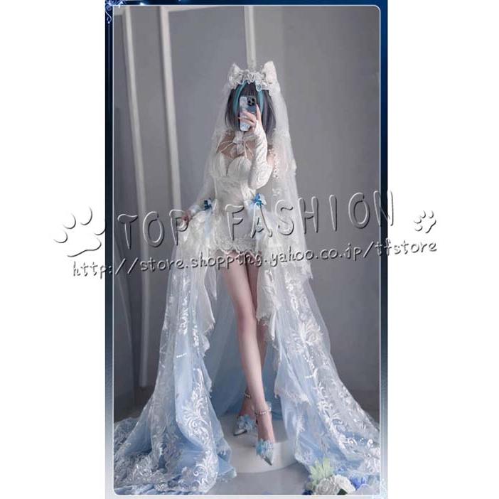 アズールレーン 風 チェシャー Cheshire 誓約の花嫁 コスプレ衣装