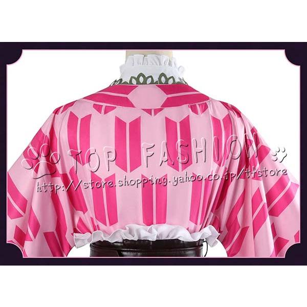 鬼滅の刃 風  甘露寺 蜜璃  コスプレ衣装 ウィッグ 靴  cosplay コスチューム ハロウィン クリスマス_5