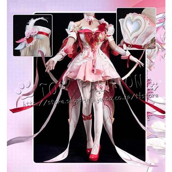 崩壊3rd エリシア Elysia 愛神使者 愛願妖精 コスプレ 衣装 ウィッグ