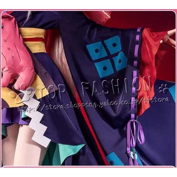 超かぐや姫！　月見ヤチヨ　コスプレ衣装 ウィッグ　傘　靴　輝夜 超かぐや姫！ 月見ヤチヨ コスプレ衣装+ウィッグ+靴 道具傘 輝夜