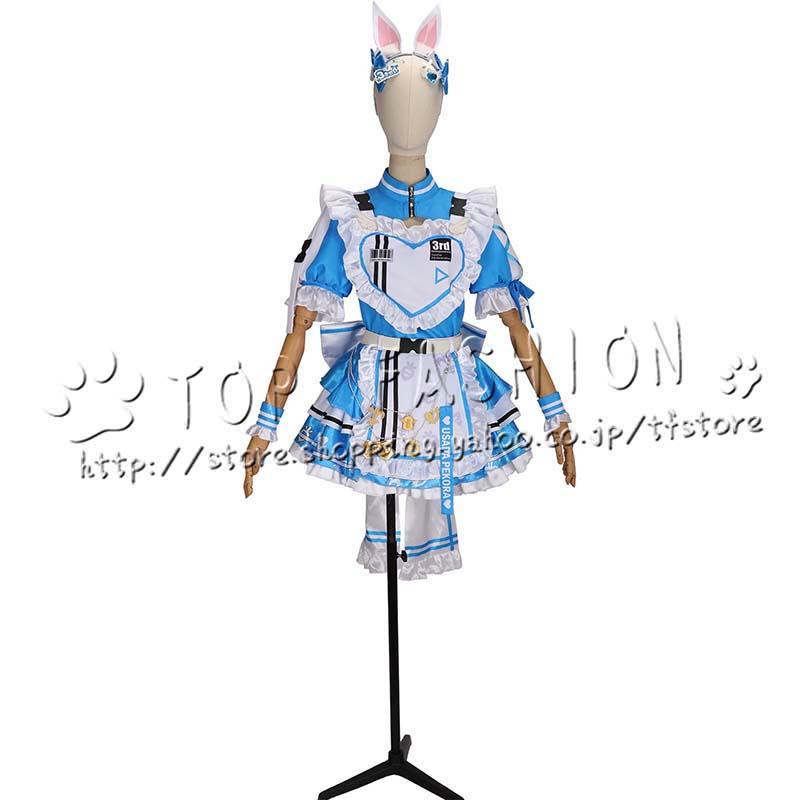 バーチャルYouTuber VTuber 風 兎田ぺこら コスプレ衣装 ウィッグ 靴