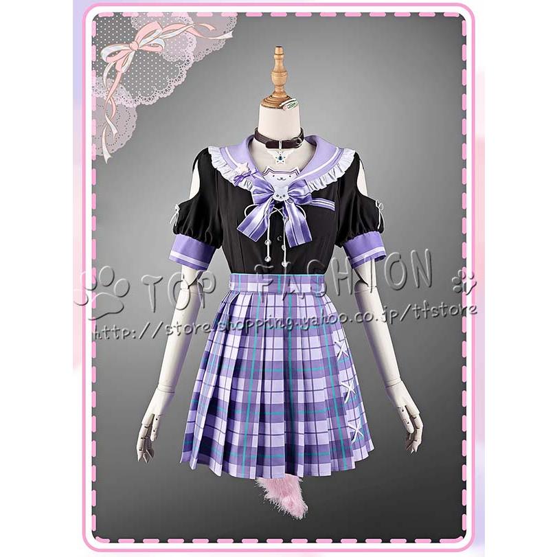 バーチャル VTuber 風 博衣こより コスプレ衣装 ウィッグ 靴 cosplay コスチューム ハロウィン クリスマス 仮装 学園祭_4