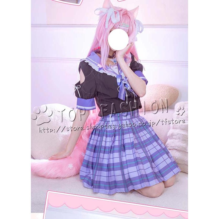 バーチャル VTuber 風 博衣こより コスプレ衣装 ウィッグ 靴 cosplay コスチューム ハロウィン クリスマス 仮装 学園祭_2