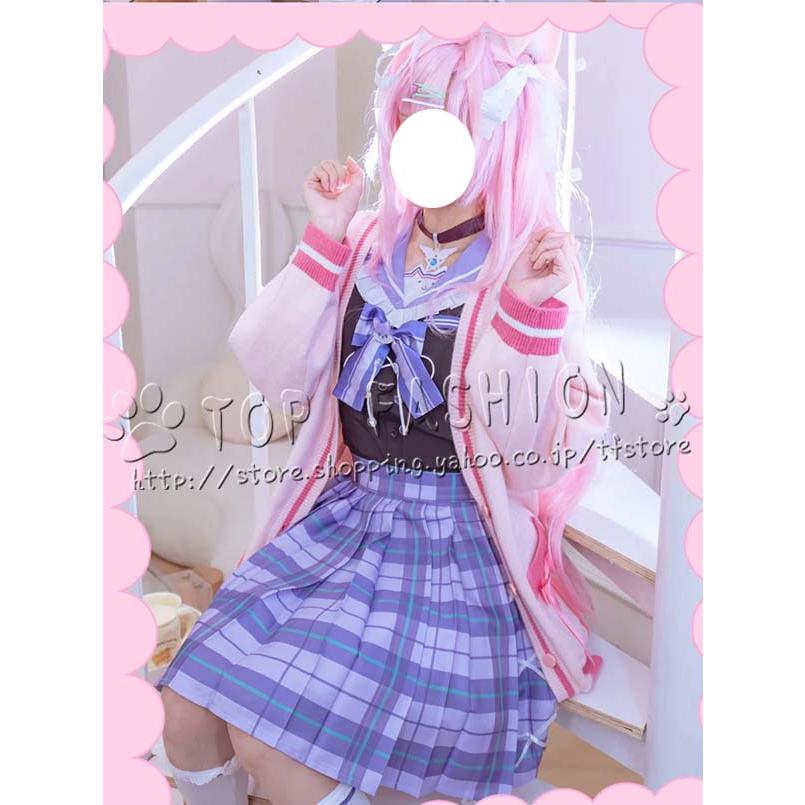 バーチャル VTuber 風 博衣こより コスプレ衣装 ウィッグ 靴 cosplay コスチューム ハロウィン クリスマス 仮装 学園祭_3