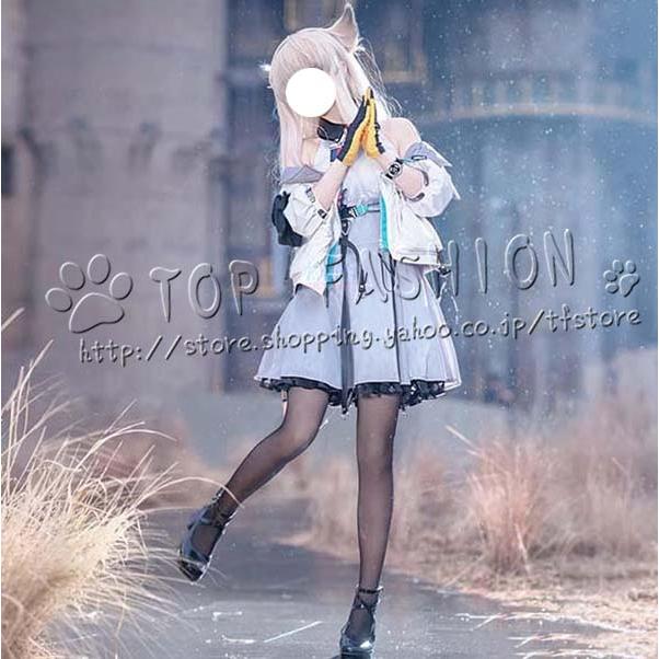明日方舟 アークナイツ：エンドフィールド 風 ペリカ Perlica コスプレ 衣装 ウィッグ 靴 ハロウィン クリスマス 文化祭_3