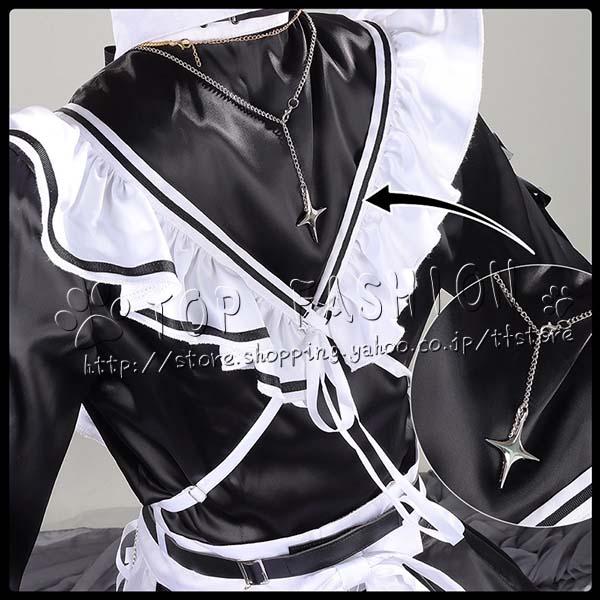 にじさんじ VTuber 風 叶（かなえ） メイド服 コスプレ衣装 ウィッグ