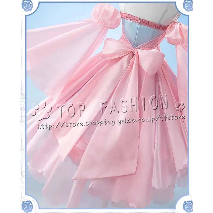 カードキャプターさくら コスプレ衣装 カードキャプターさくら 木之本 桜 花妖精 コスプレ衣装 ウィッグ