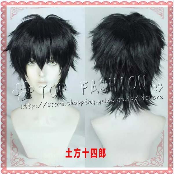 銀魂 風 真選組隊服 沖田総悟 土方十四郎 コスプレ衣装 ウィッグ