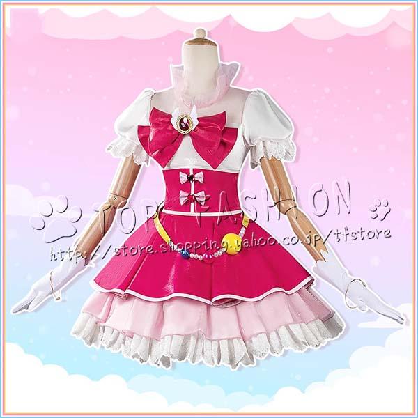 魔法つかいプリキュア！ 風 朝日奈みらい コスプレ衣装 ウィッグ