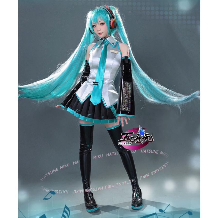 ボーカロイド　初音ミク　magnet　衣装＋ウィッグ＋ヘッドホン　コスプレ　M VOCALOID magnet 初音ミク ヘッドホン コスプレ小物