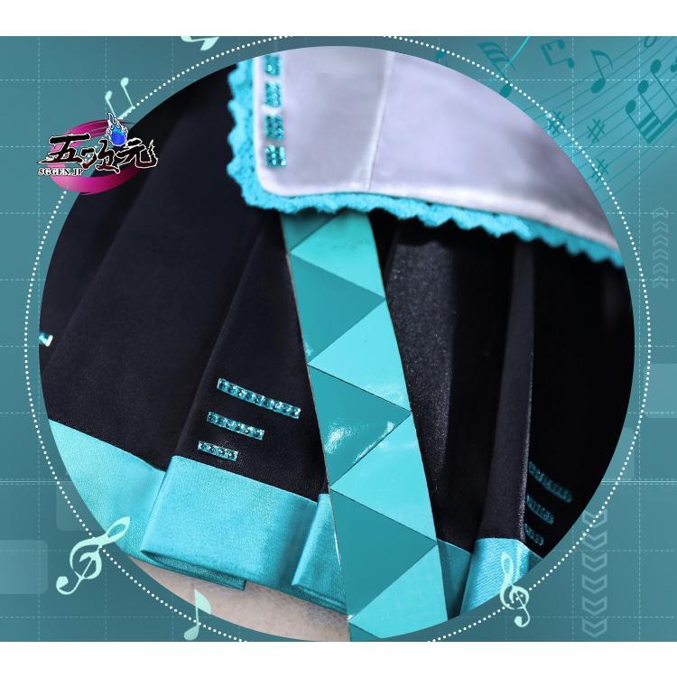 ICOS ボーカロイド 初音ミク  通常V コスプレ衣装  コスチューム  ※ウィッグ 髪飾り ヘッドホンセット 追加可能の画像
