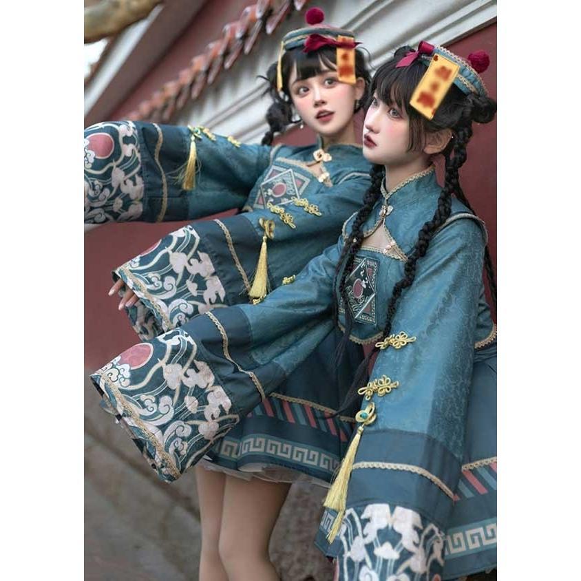 ロリータ ワンピース 中華風 華ロリータ ハロウィンコスプレ ロリータ ワンピース 中華風 華ロリータ ハロウィンコスプレ