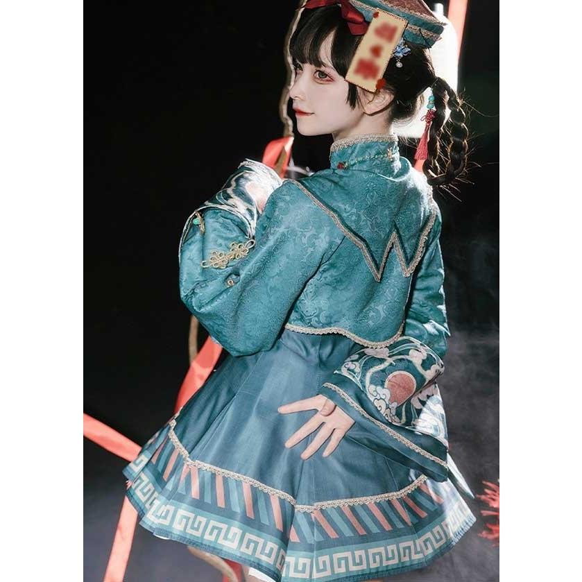 ロリィタ　チャイナドレス　コスプレ　黒　ハロウィン SEASONZ チャイナドレス チャイナ服 コスプレ ブラック 異形