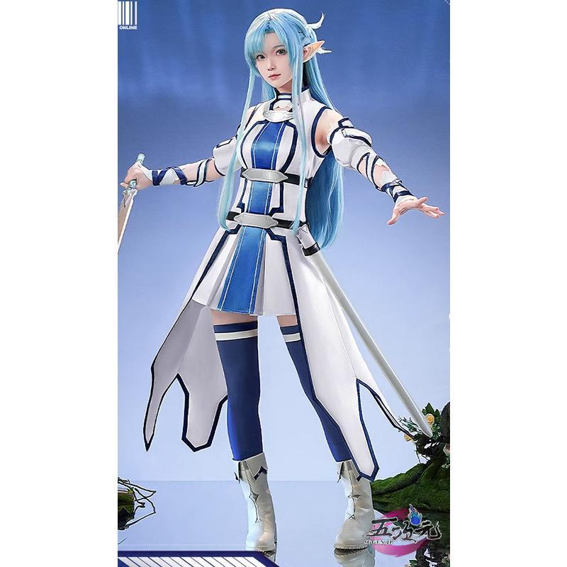 三分妄想　アルヴヘイム・オンライン　エンジェルラブオンライン　ALO　コスプレ　アスナ　水妖精　結城明日奈　衣装　※靴　追加可 　_1