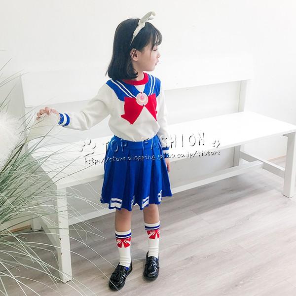 アニメ グッズ 美少女戦士セーラームーン風 子供 風 コスプレ セーター スカート セット Tfdmzbwy005 Top Fashion Store 通販 Yahoo ショッピング