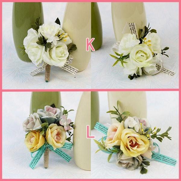 ウエディングブーケ ブートニア リストブーケ 花束 花飾り 結婚式 バラ造花 手首の花 花嫁 披露宴 手作り キット ブライダルブーケ Tpsph018 Top Fashion Store 通販 Yahoo ショッピング