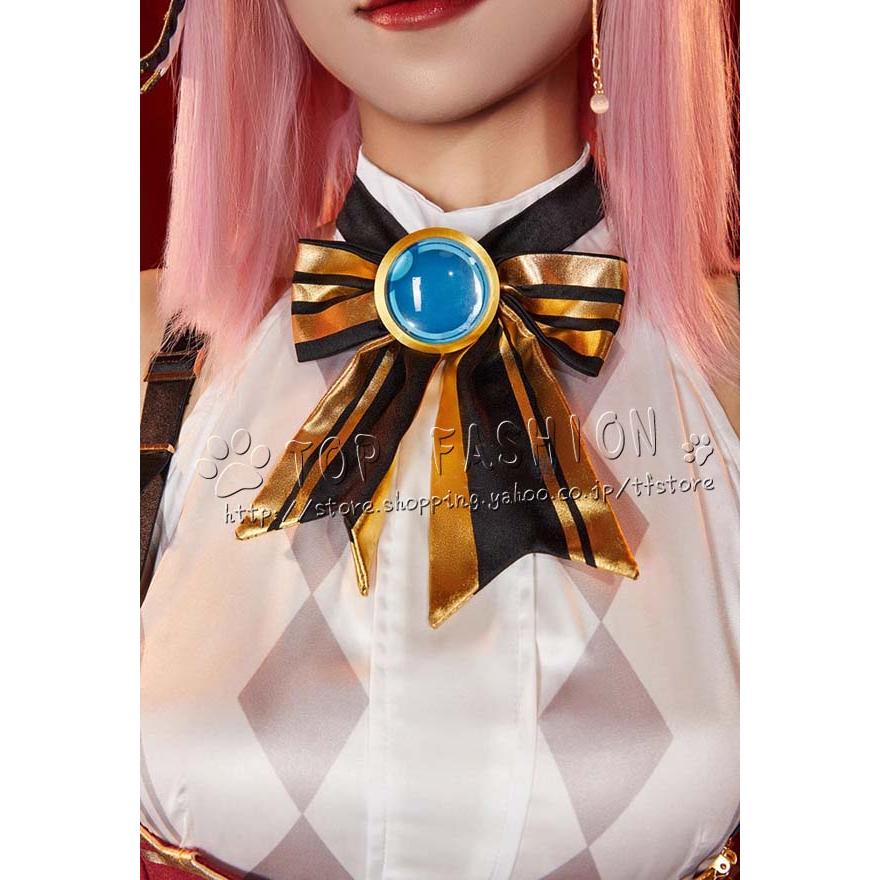原神 げんしん genshin フォンテーヌ 風 シャルロット Charlotte コスプレ衣裝 ウィッ グ レディース コスプレ衣装 変装 仮装の画像