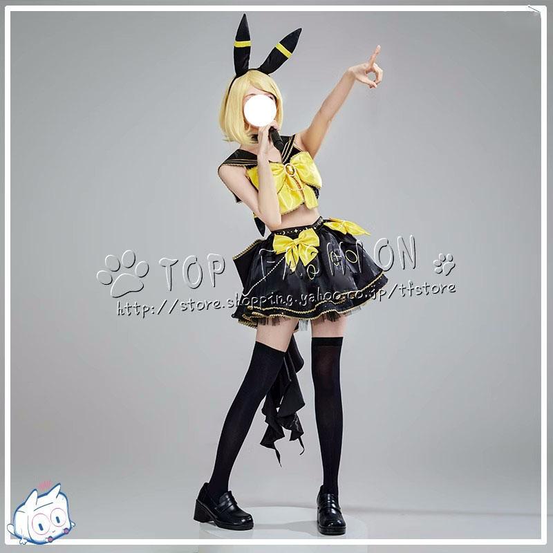 VOCALOID ボーカロイドシリーズ 風 鏡音レン 鏡音リン コスプレ 衣装