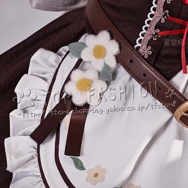 鳴潮 千咲  風 メイド服 コスプレ衣装 ウィッグ 靴 cosplay コスチューム イベント アニメ ハロウィン仮装 文化祭の画像