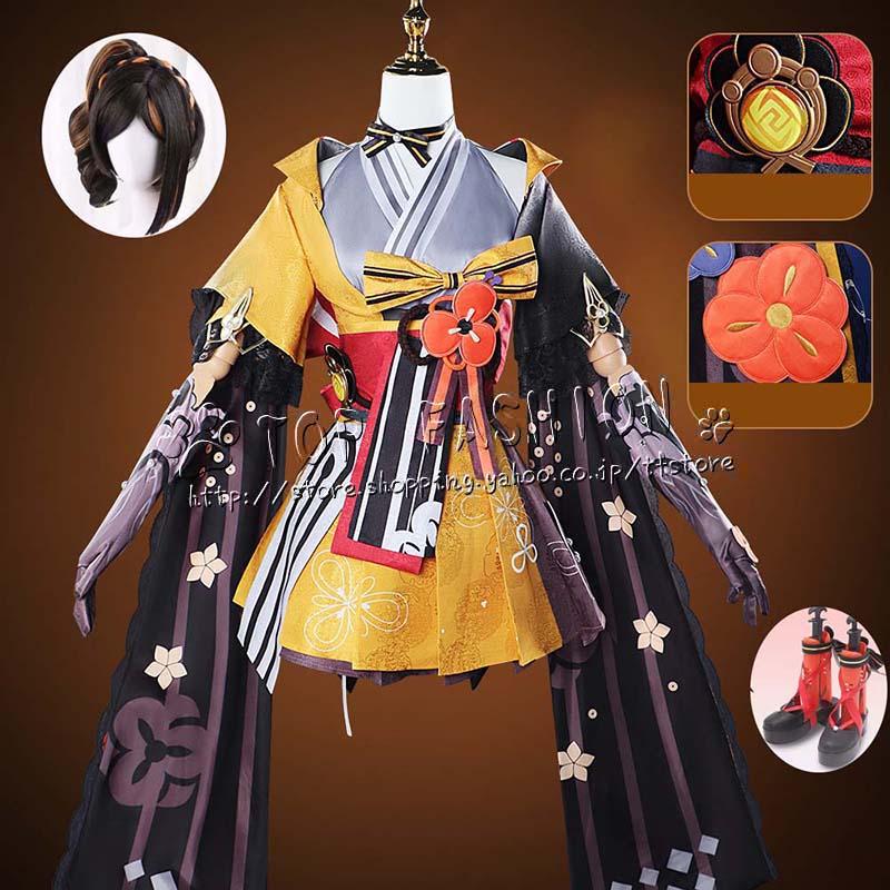 人気商品 [売店] 原神 衣装 千織 コスプレ 衣装 M ハロウィン