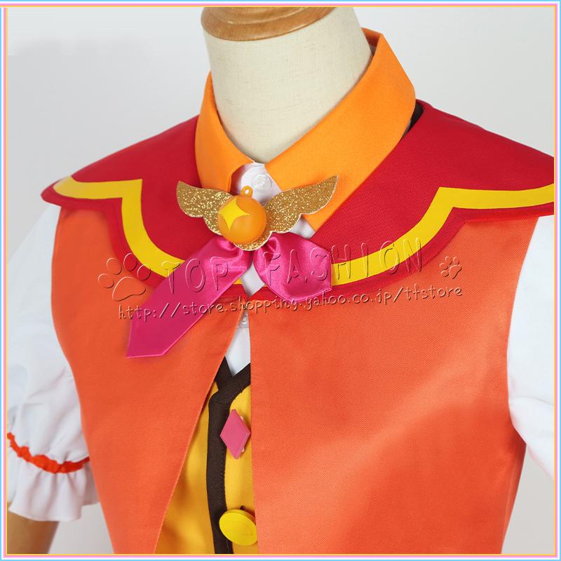 新品 ひろがるスカイ！プリキュア 風 夕凪ツバサ ゆうなぎツバサ コスプレ衣裝 ウィッグ レディース コスプレ衣装 変装 仮装_4