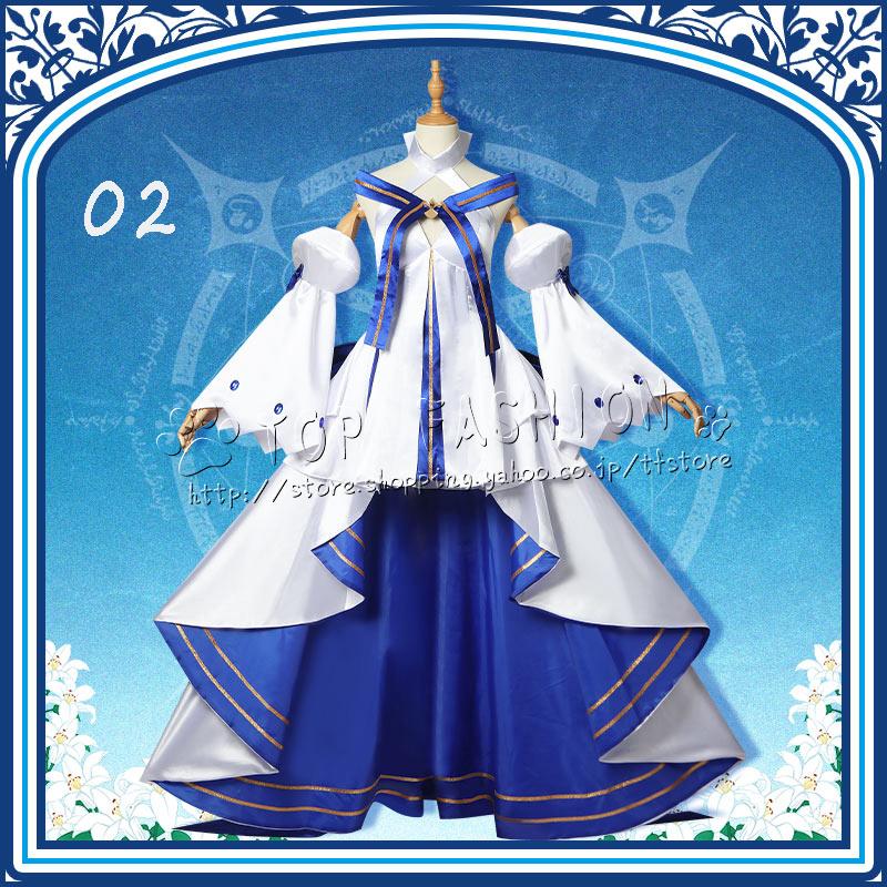 Fate/Grand Order フェイト/グランドオーダー FGO 風 アルクェイド ブリュンスタッド コスプレ衣裝 ウィッグ レディース コスプレ衣装 変装 仮装_5