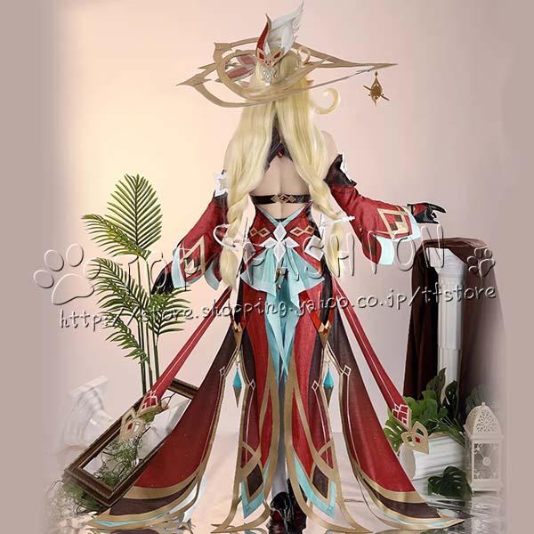 原神 げんしん 風 アリス Alice 魔女の会 コスプレ衣装 ウィッグ 靴