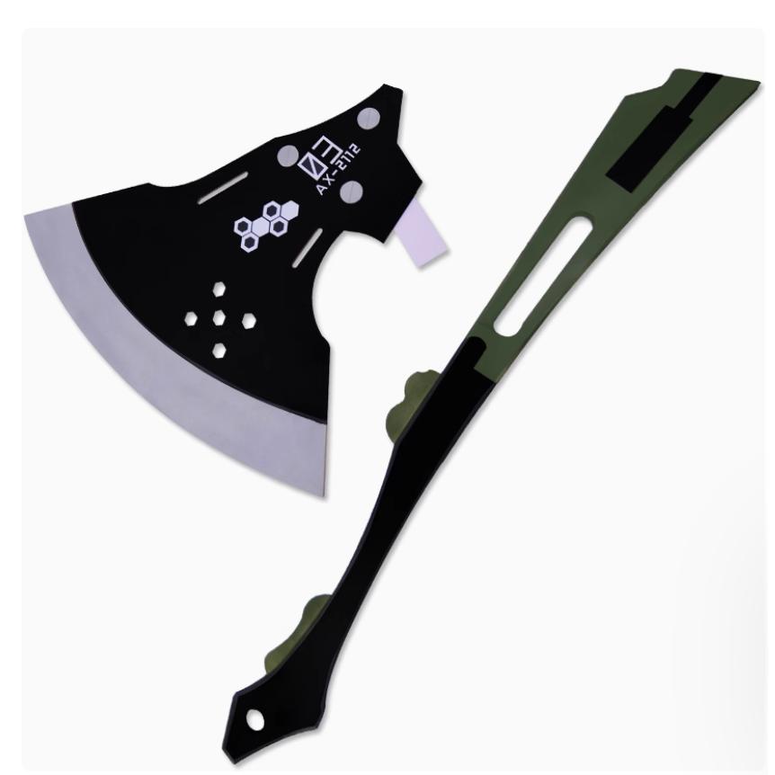 コスプレ小道具　斧　怪獣８号　キコル　武器　ハンドメイド 怪獣8号 風 保科宗四郎 四ノ宮 キコル コスプレ道具 武器 斧 短刀 鞘