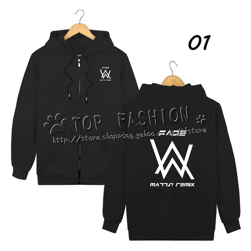 送料無料 Alan Walker 周辺 Faded ファスナー付きパーカー 春秋 長袖