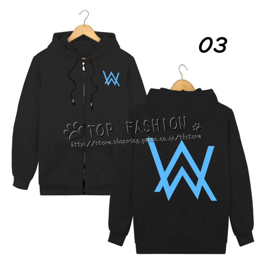 送料無料 Alan Walker 周辺 Faded ファスナー付きパーカー 春秋 長袖