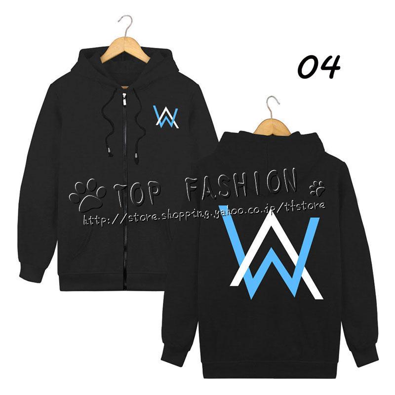 送料無料 Alan Walker 周辺 Faded ファスナー付きパーカー 春秋 長袖