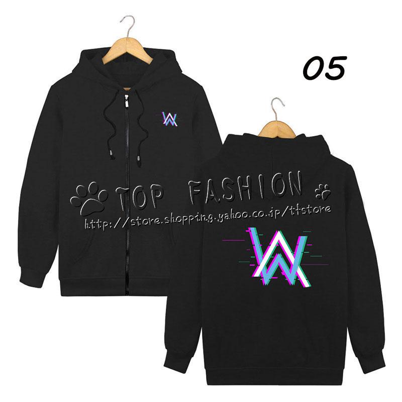 送料無料 Alan Walker 周辺 Faded ファスナー付きパーカー 春秋 長袖