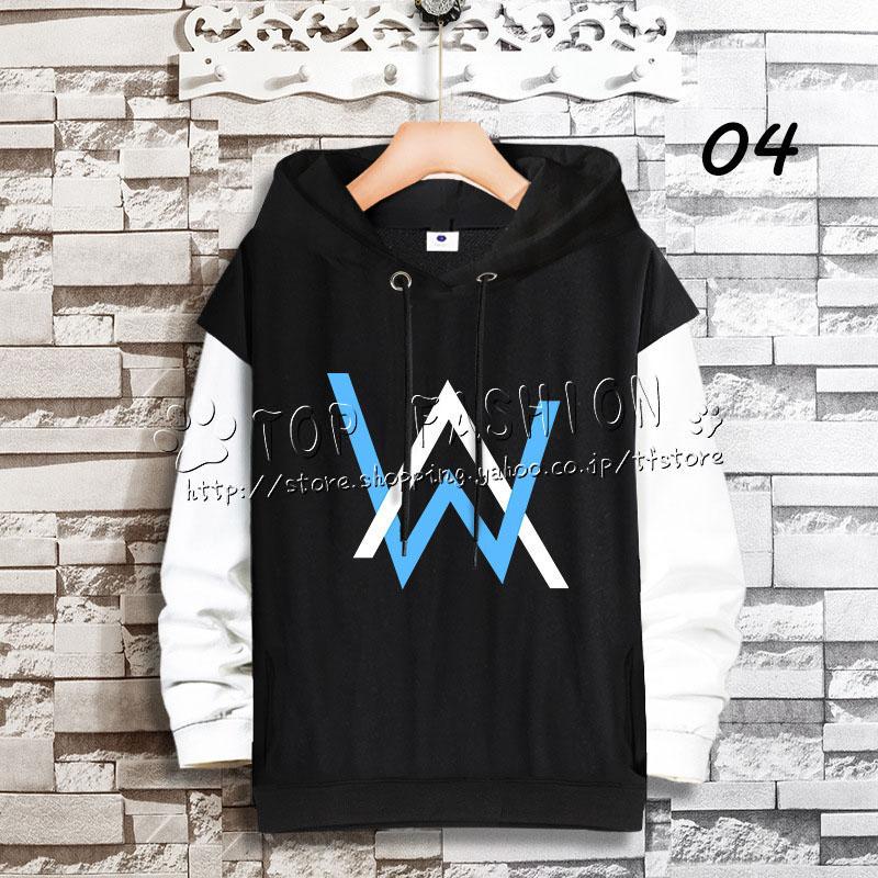 送料無料 Alan Walker 周辺 Faded フェイク2点フード付きパーカー 春秋