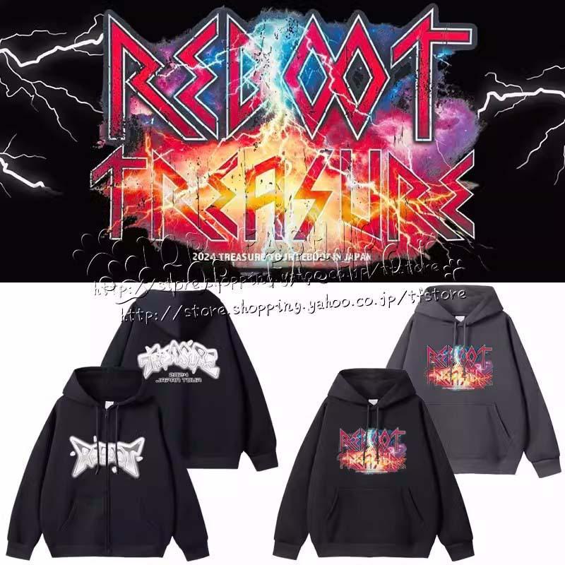 TREASURE REBOOT ブラック ジップアップフーディ ジップアップフーディー（BLACK） – YGEX OFFICIAL SHOP