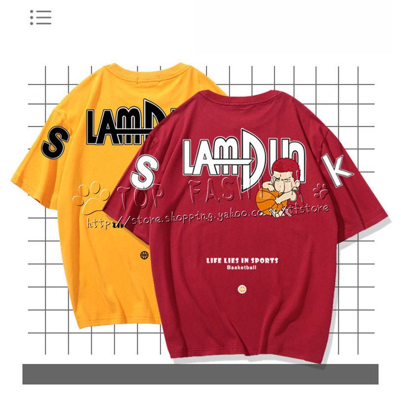 送料無料◇SLAM DUNK スラムダンク 風 桜木花道 Tシャツ 半袖 春