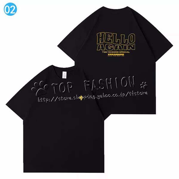 TREASURE トレジャー 韓流グッズ 2023 HELLO AGAIN 周辺 半袖 Tシャツ 