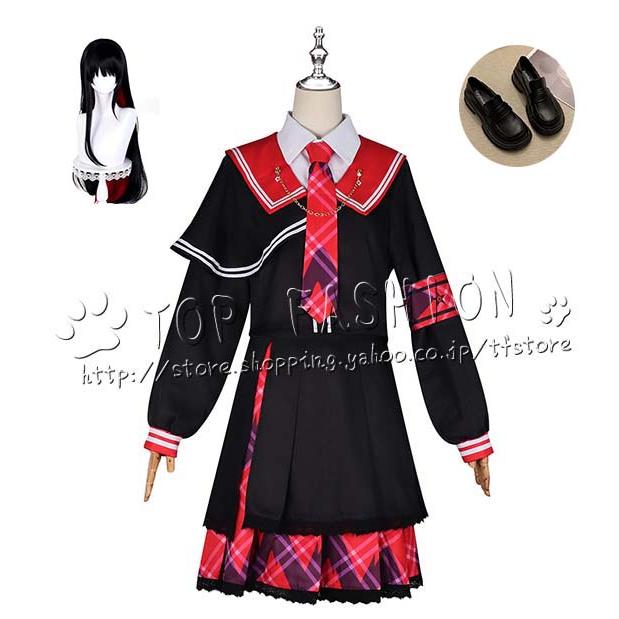 魔法少女ノ魔女裁判 風 二階堂ヒロ コスプレ衣装 ウィッグ 靴