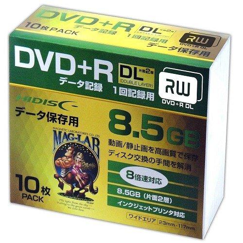 HI-DISC データ用DVD+R 超歓迎 DL HDD+R85HP10SC 激安通販販売 10枚 8倍速
