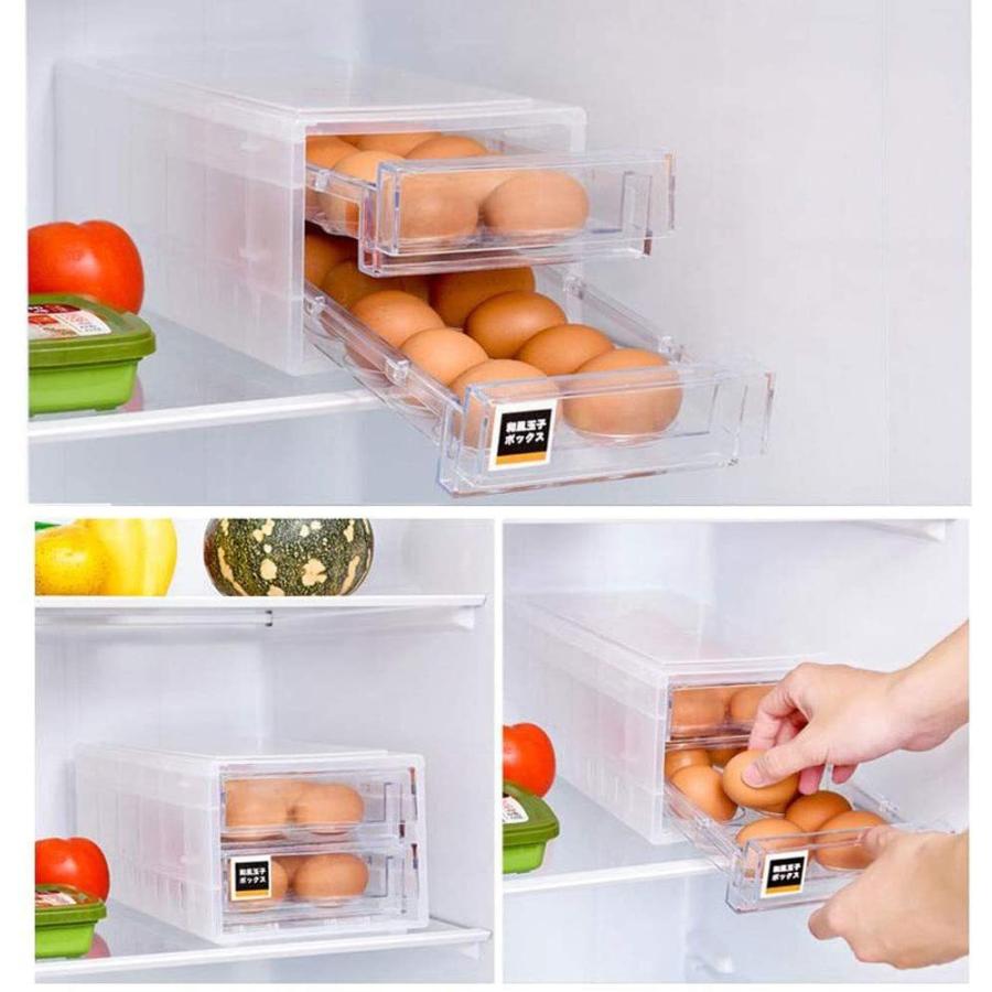 卵ケース 玉子キャリー 冷蔵庫用 卵収納 白い2段24個卵入れ 耐久性もよく 収納ボックス エッグホルダー Tg Office 通販 Yahoo ショッピング