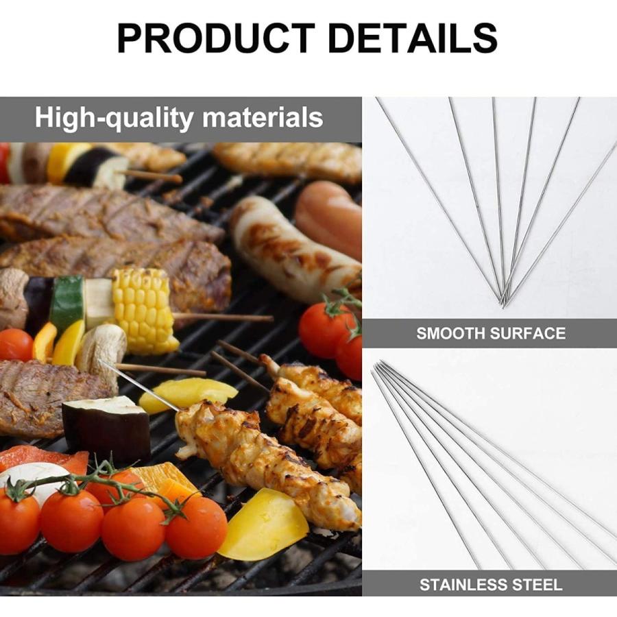 Iplusmile バーベキュー串 焼き串 魚串 33cm ステンレス qフォーク バーベキュー道具 調理器具 アウトドア キャンプ 再 Tg Office 通販 Yahoo ショッピング