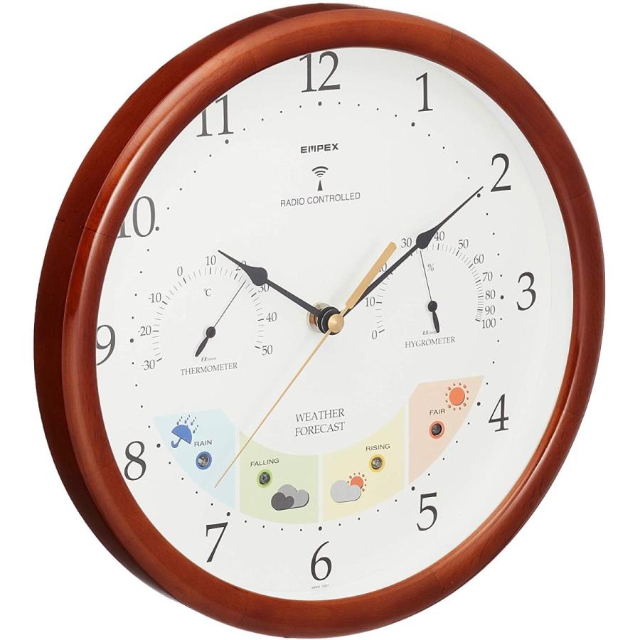 半額品 エンペックス気象計 温度湿度計 ウェザーパル電波時計 天気予報機能付き 壁掛け用 日本製 ブラウン Bw 873 最安値に挑戦 Zoetalentsolutions Com